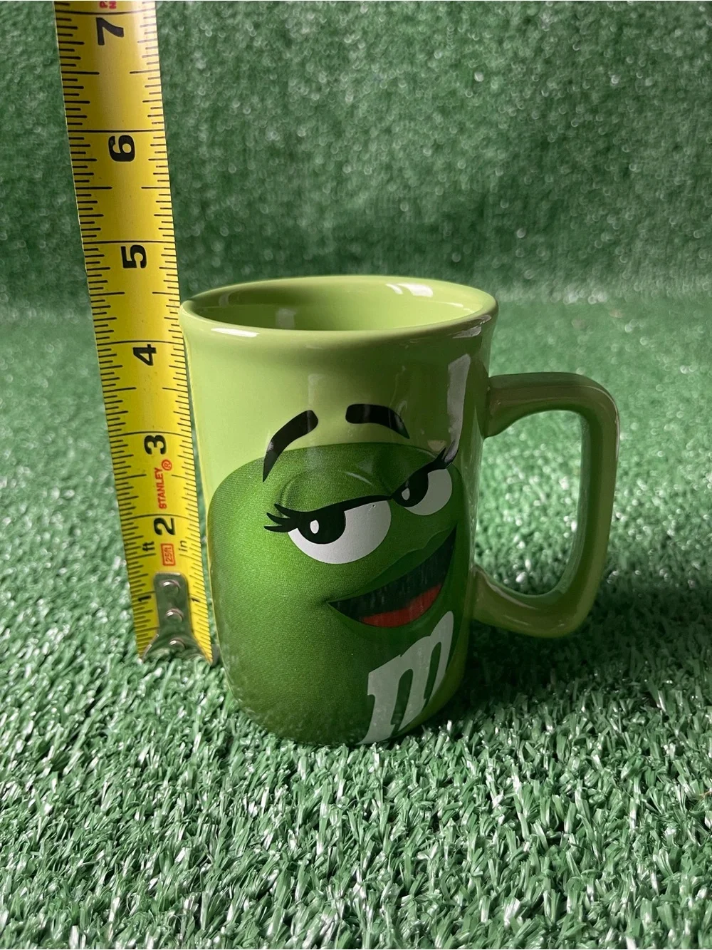 M&M'S Green Character Ceramic Mugs Set - Bright Green